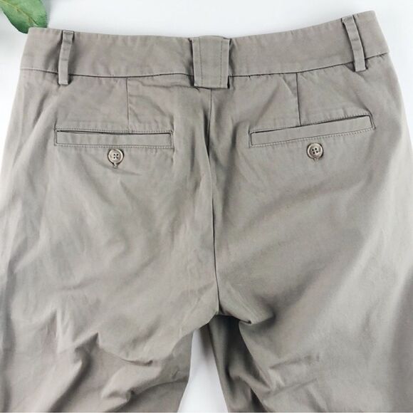 VINCE Cropped Straight Ankle Chinos Khaki Pants 4 - Picture 5 of 7